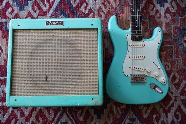 Fender Limited Edition 1959 Stratocaster Custom Shop Relic & Pro Jr Amp Set‐Seafoam Green NAMM Special (2006, Pre-Loved)