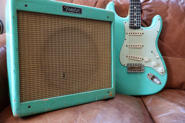 Fender Limited Edition 1959 Stratocaster Custom Shop Relic & Pro Jr Amp Set‐Seafoam Green NAMM Special (2006, Pre-Loved)