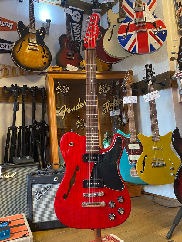 Pre-Loved Fender Jim Adkins JA-90 Thinline Tele in Crimson Red