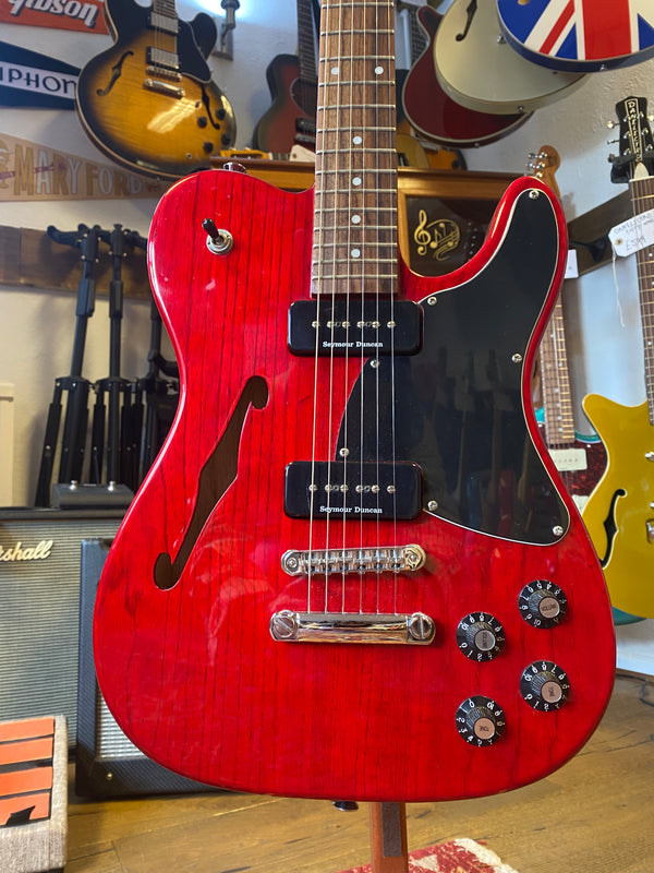 Pre-Loved Fender Jim Adkins JA-90 Thinline Tele in Crimson Red