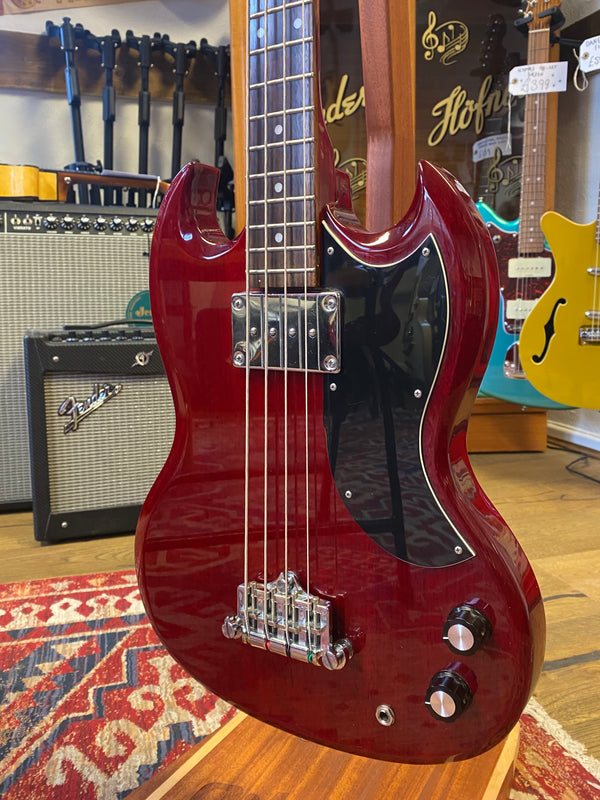 Pre-Loved Epiphone EB-0 Cherry Red Bass