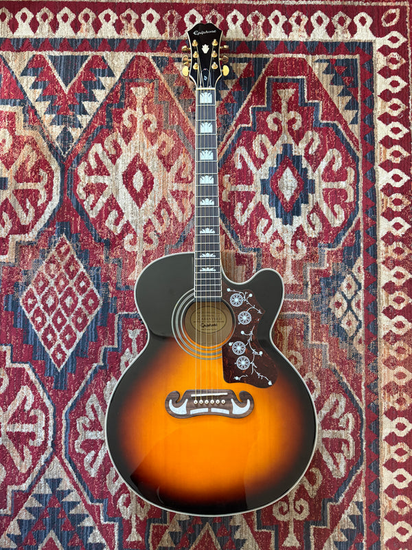Pre-Loved Epiphone EJ-200SCE/VS Vintage Sunburst