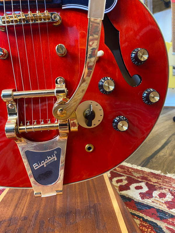 Pre-Loved Epiphone Limited Edition 'Back To The Future' ES-345 - Cherry Red