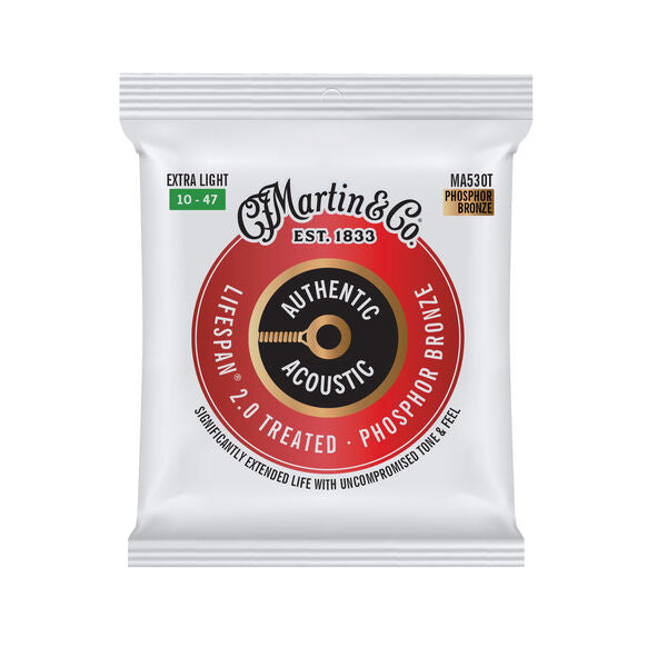 Martin Authentic Acoustic Lifespan® 2.0 Guitar Strings Phosphor Bronze