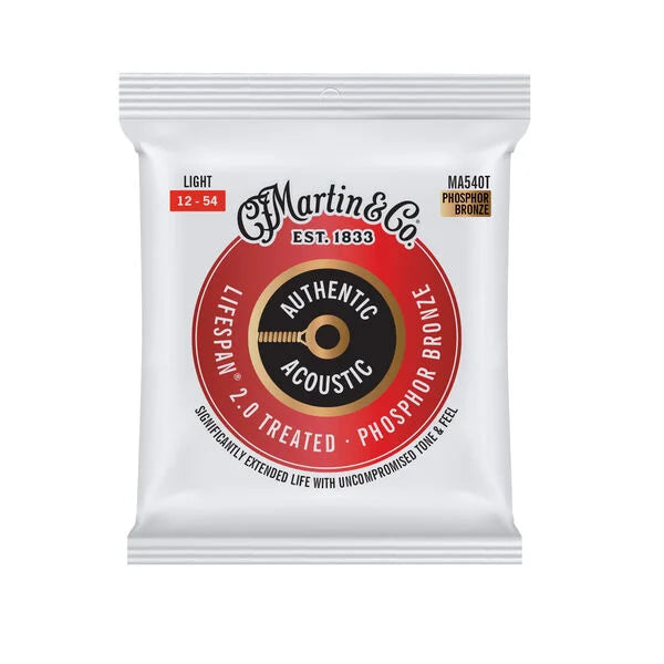 Martin Authentic Acoustic Lifespan® 2.0 Guitar Strings Phosphor Bronze