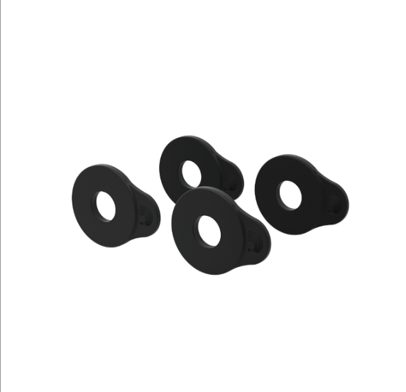 D'Addario Flex Lock Strap Block, 4-Pk Black