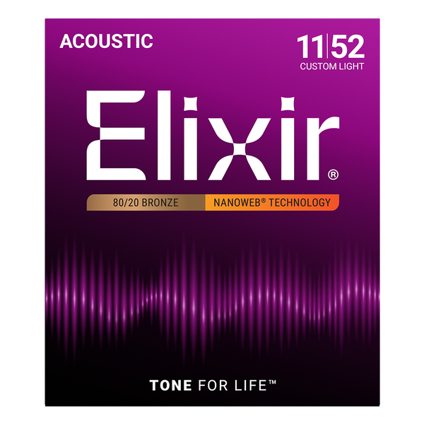 ELIXIR E11027 NANO 80/20 ACOUST CUSTOM/LIGHT 11-52