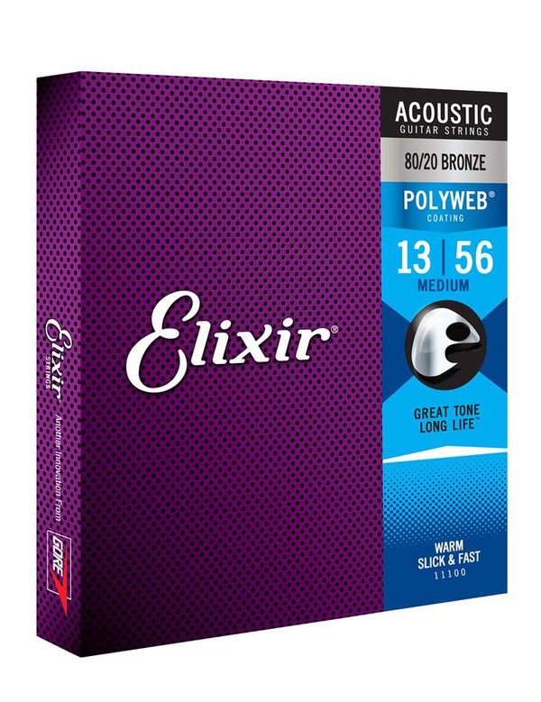 ELIXIR E11100 POLY ACOUST MEDIUM 13-56 SET