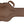 Brown guitar case with a handle on a white background