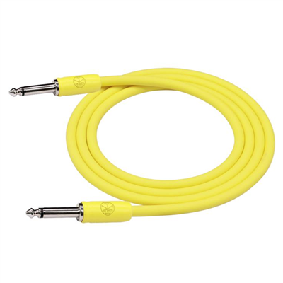 KIRLIN PASTELPOP GUITAR CABLE 10FT LEMON ESSENCE