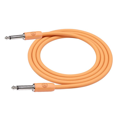 KIRLIN PASTELPOP GUITAR CABLE 10FT MANGO GLOW