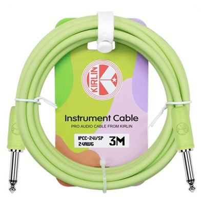 KIRLIN PASTELPOP GUITAR CABLE 10FT SWEET PISTACHIO