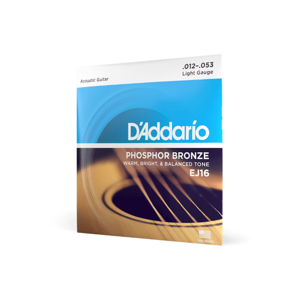 12-53 Light, Phosphor Bronze Acoustic Guitar Strings