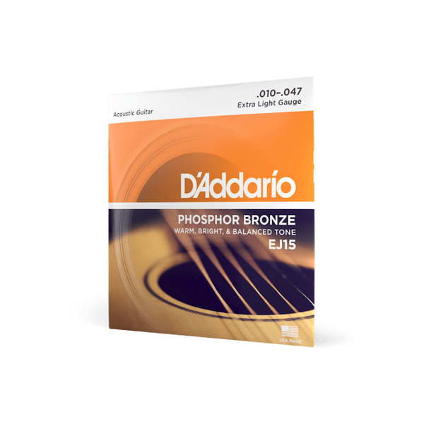 10-47 Extra Light, Phosphor Bronze Acoustic Guitar Strings