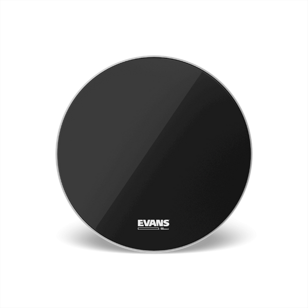 EVANS EQ3 Resonant Black Bass Drum Head, No Port, 18 Inch