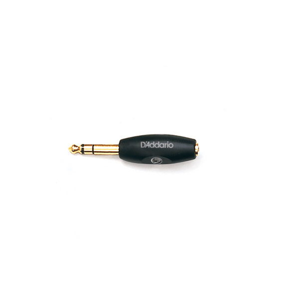 D'Addario 1/8 Inch Female Stereo to 1/4 Inch Male Stereo Adaptor