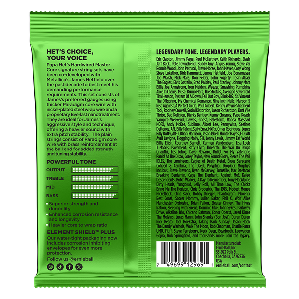 EB PAPA HETS HARDWIRE MASTER CORES STRINGS 11-50